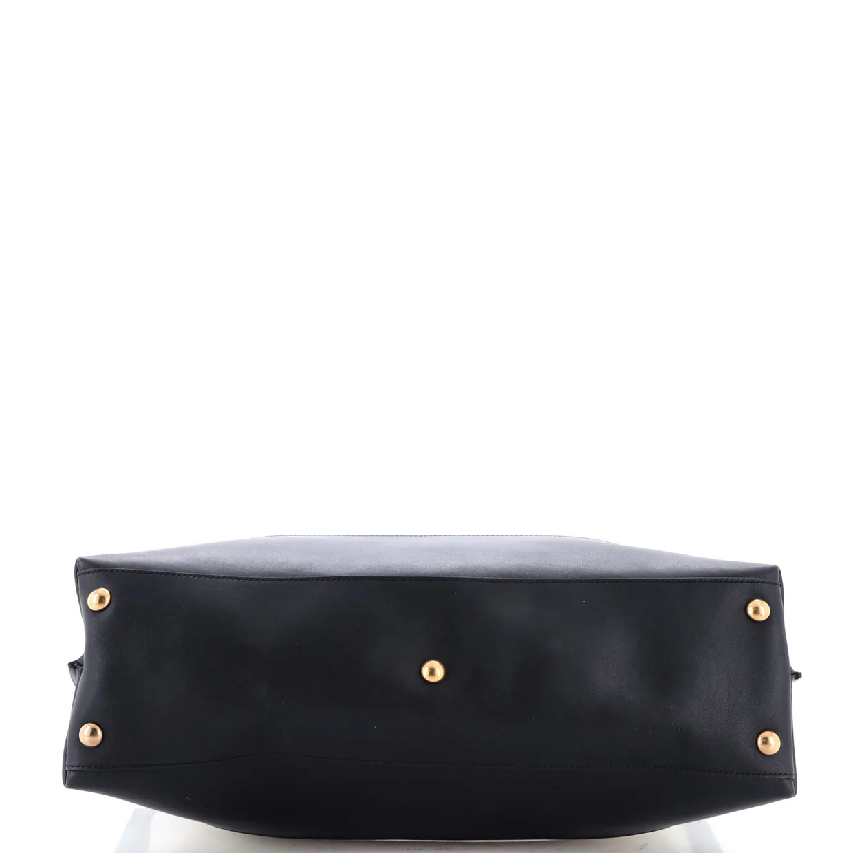 Two Tone Cabas Tote Canvas with Leather Large - Deep Luxury