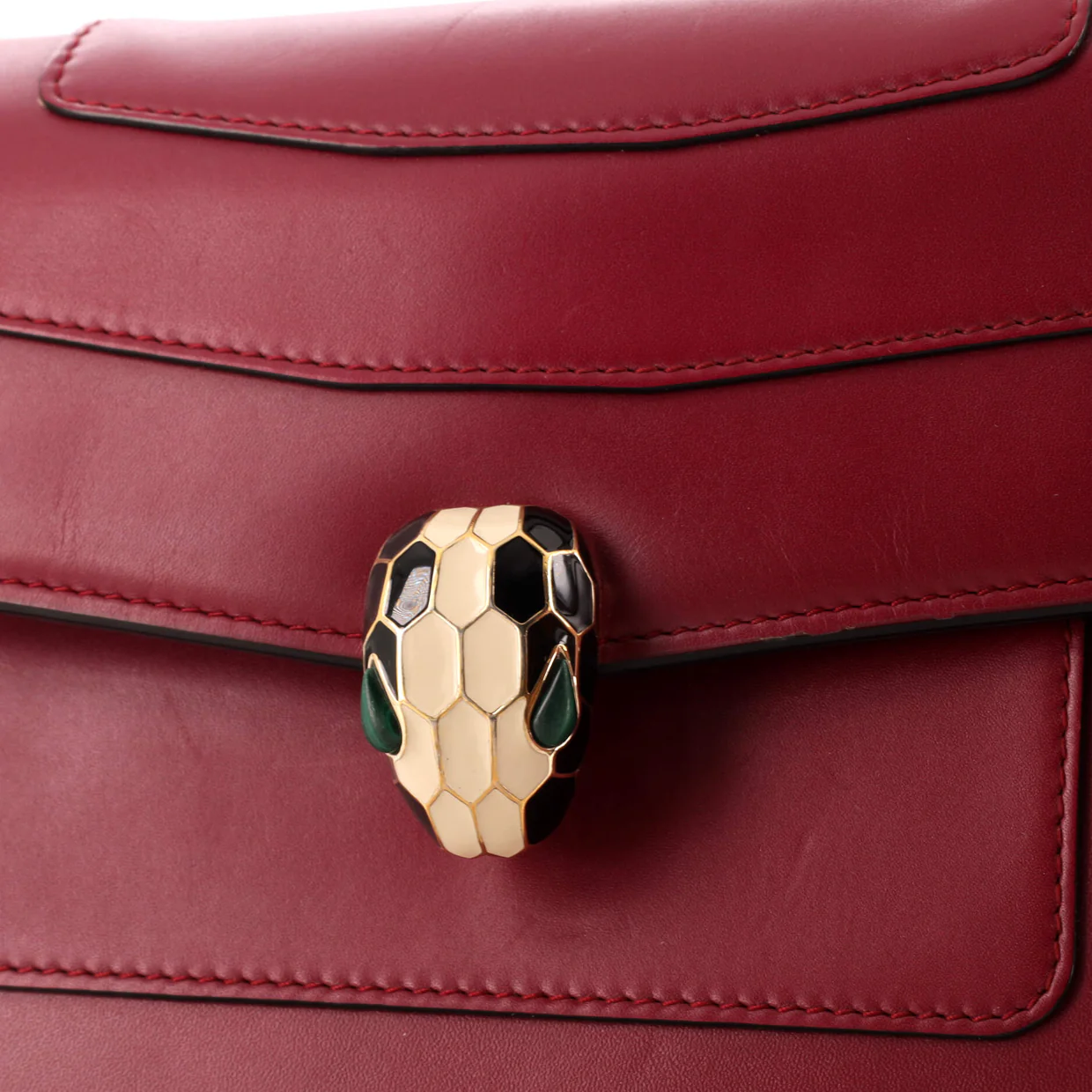 Serpenti Forever Shoulder Bag Leather Medium - Deep Luxury