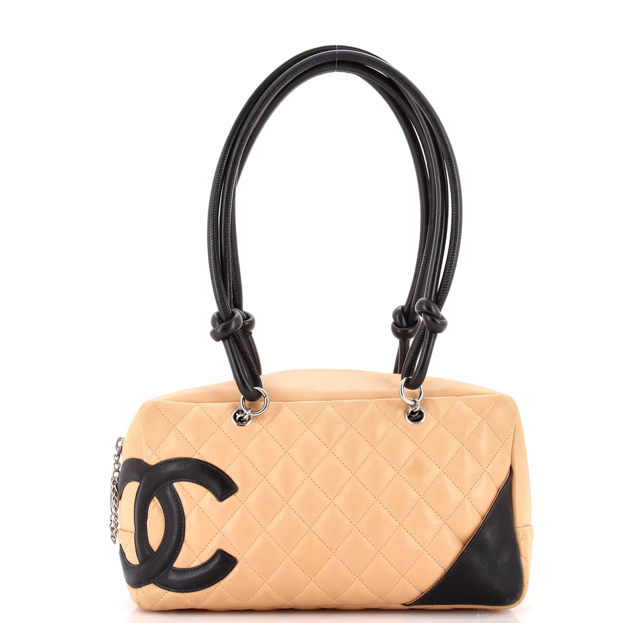 Cambon Bowler Bag Quilted Leather Medium - Deep Luxury