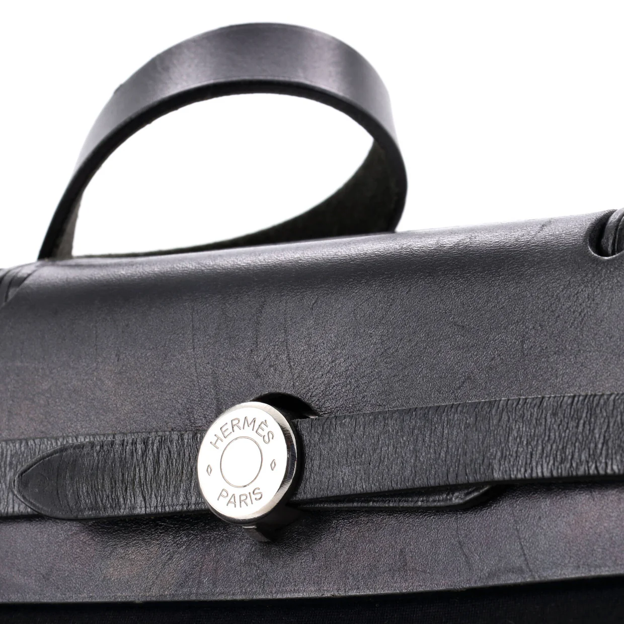 Herbag Toile and Leather PM - Deep Luxury