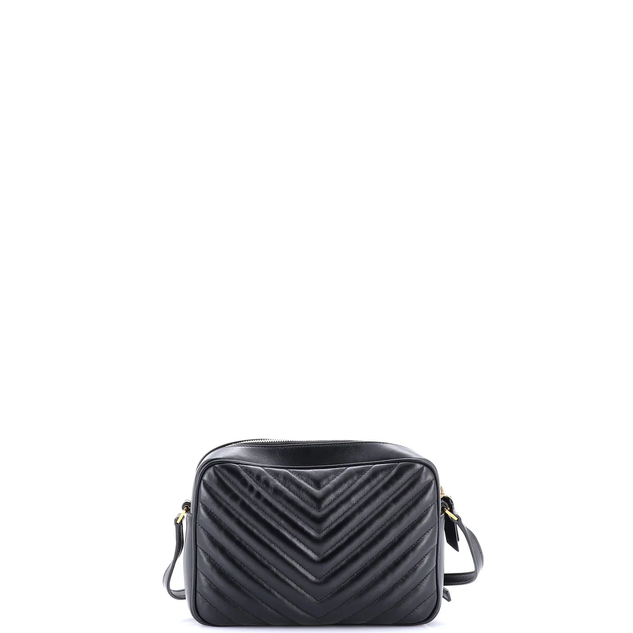 Lou Camera Bag Matelasse Chevron Leather Small - Deep Luxury
