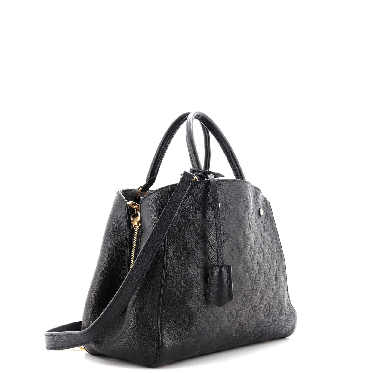 Montaigne Handbag Monogram Empreinte Leather MM - Deep Luxury