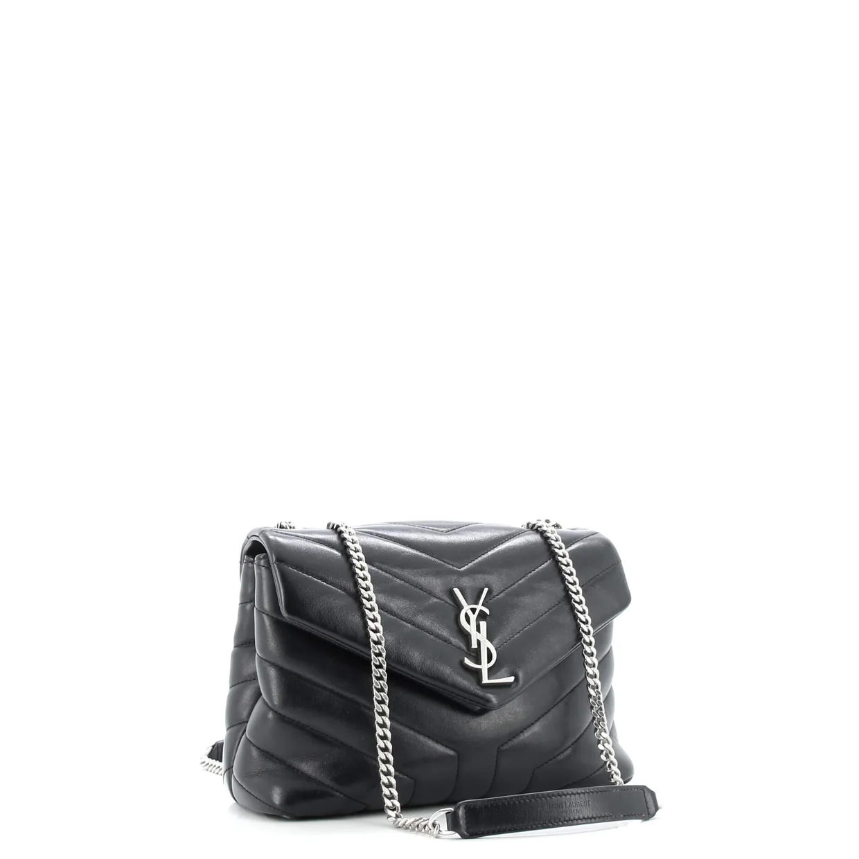 Loulou Shoulder Bag Matelasse Chevron Leather Small - Deep Luxury