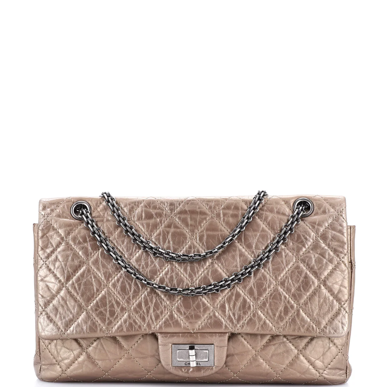 Reissue 2.55 Flap Bag Quilted Aged Calfskin 227 - Deep Luxury