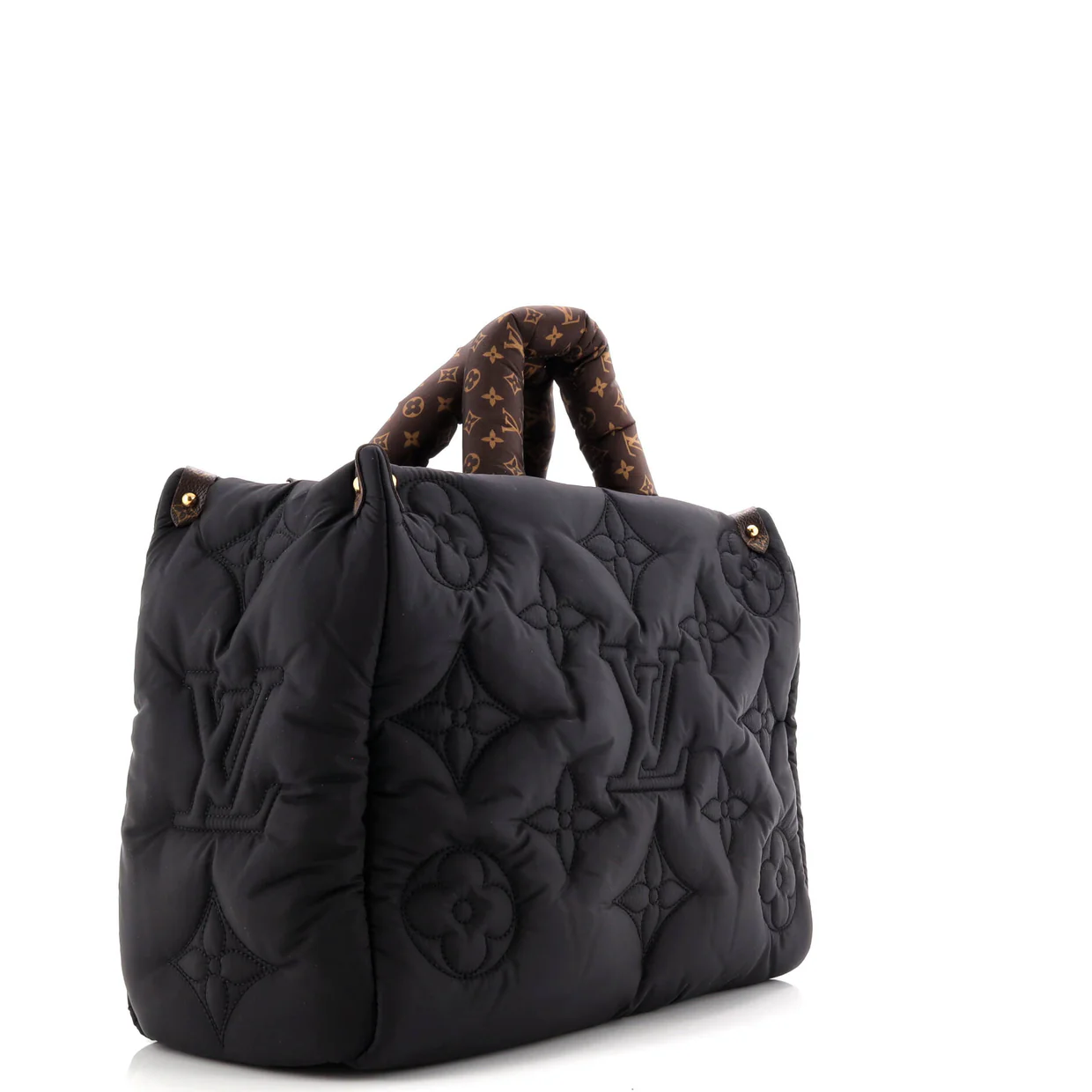 Pillow OnTheGo Tote Monogram Quilted Econyl Nylon MM - Deep Luxury