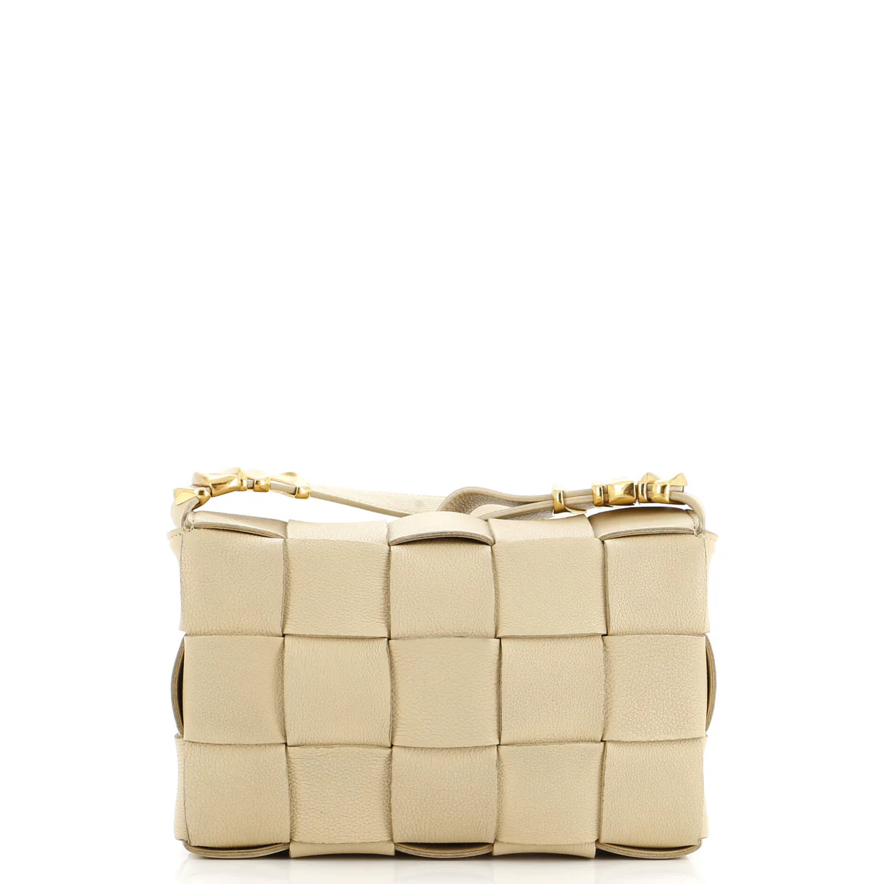 Cassette Crossbody Bag Maxi Intrecciato Grained Leather - Deep Luxury