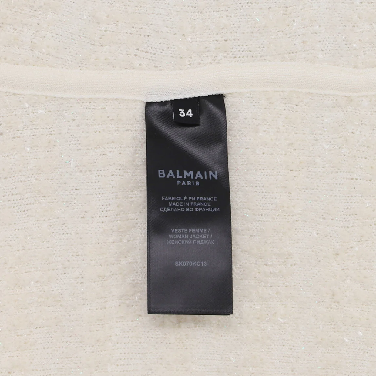 Women's Fringe Trim Collarless Pocket Jacket Tweed - Deep Luxury