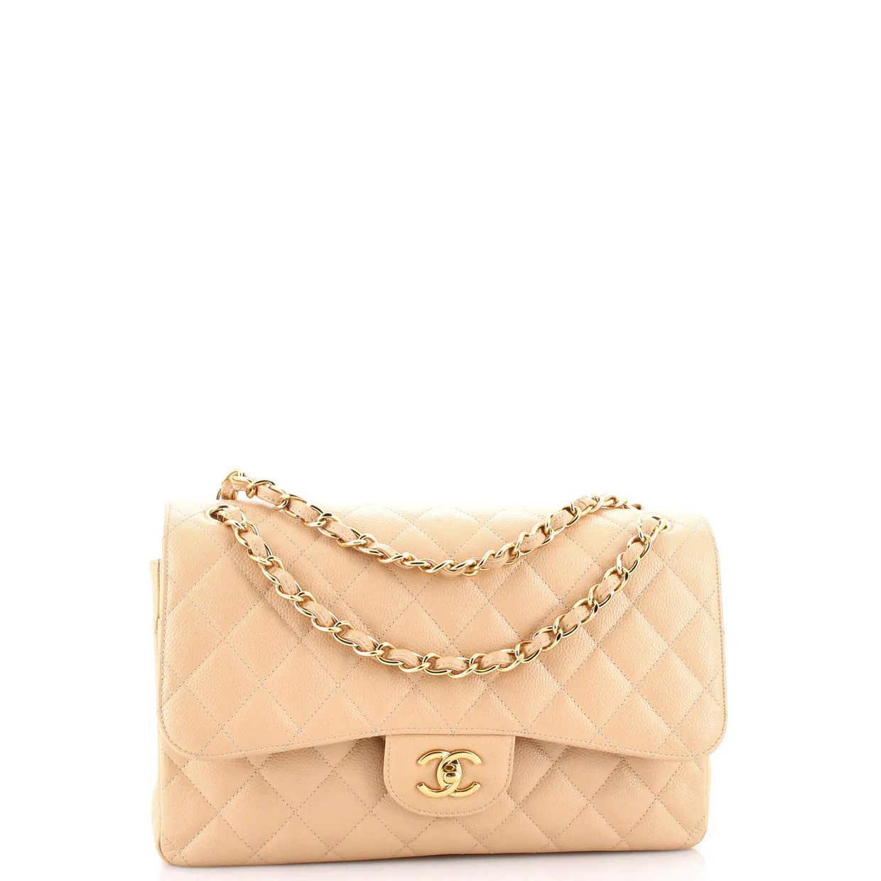 Classic Double Flap Bag Quilted Caviar Jumbo - Deep Luxury