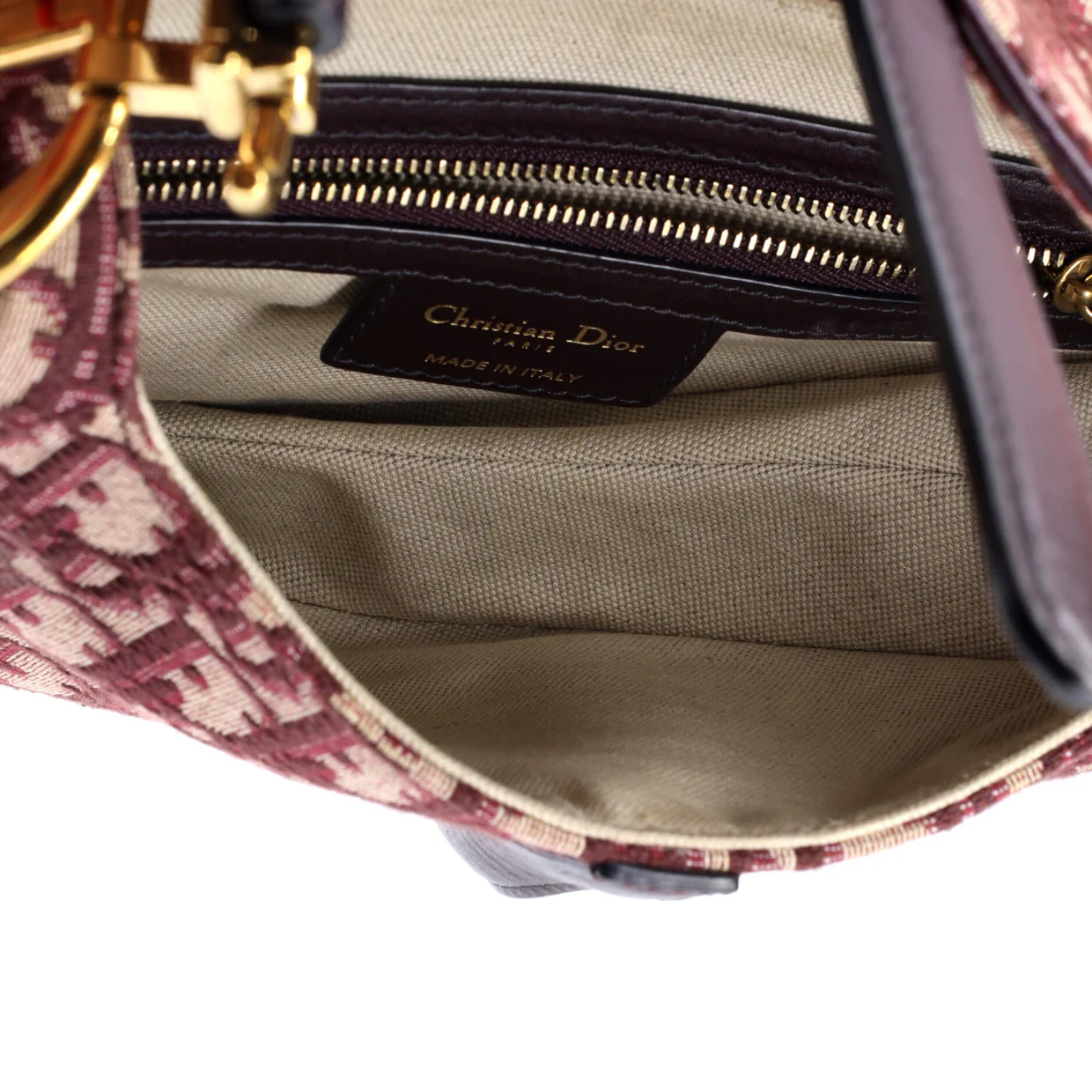 Saddle Handbag Oblique Canvas Medium - Deep Luxury