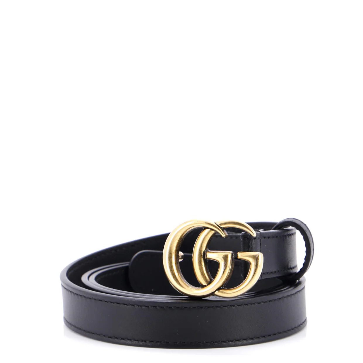 GG Marmont Belt Leather Thin - Deep Luxury