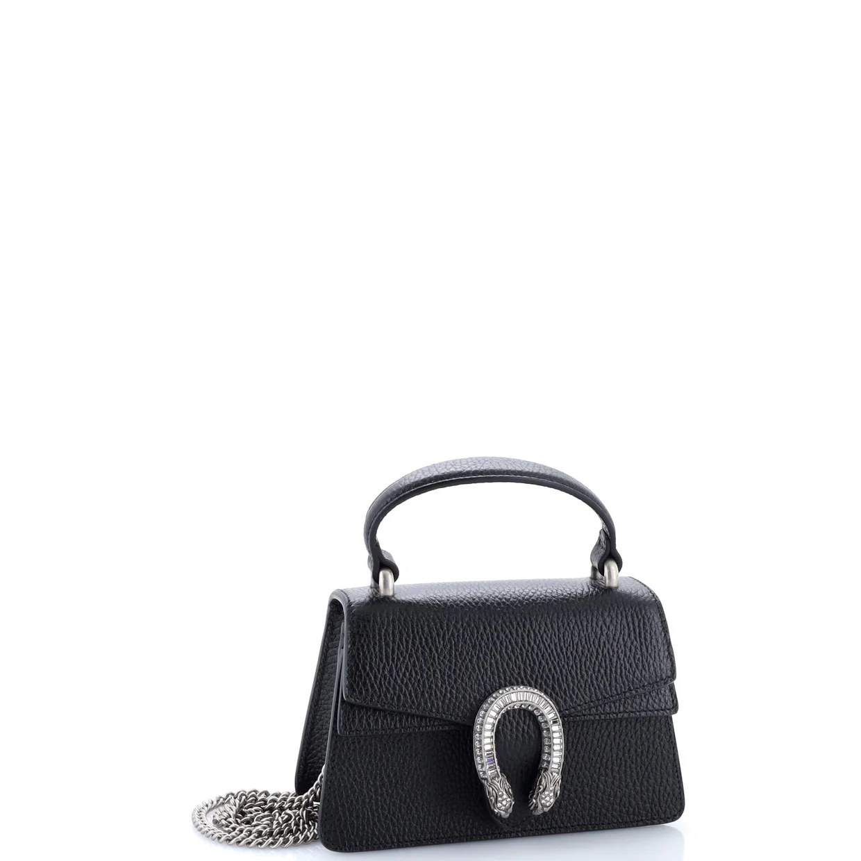 Dionysus Top Handle Bag Leather with Crystals Mini - Deep Luxury