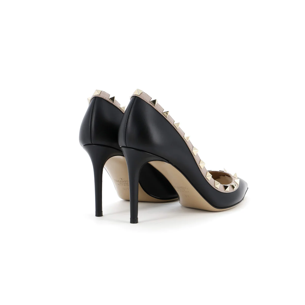 Women's Rockstud Pumps Leather - Deep Luxury