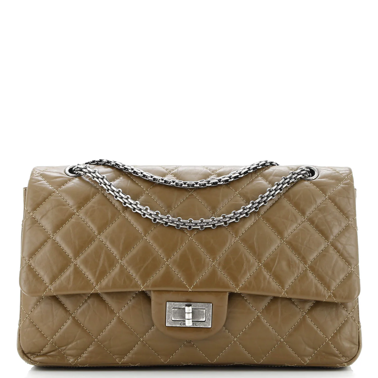 Reissue 2.55 Flap Bag Quilted Aged Calfskin 227 - Deep Luxury