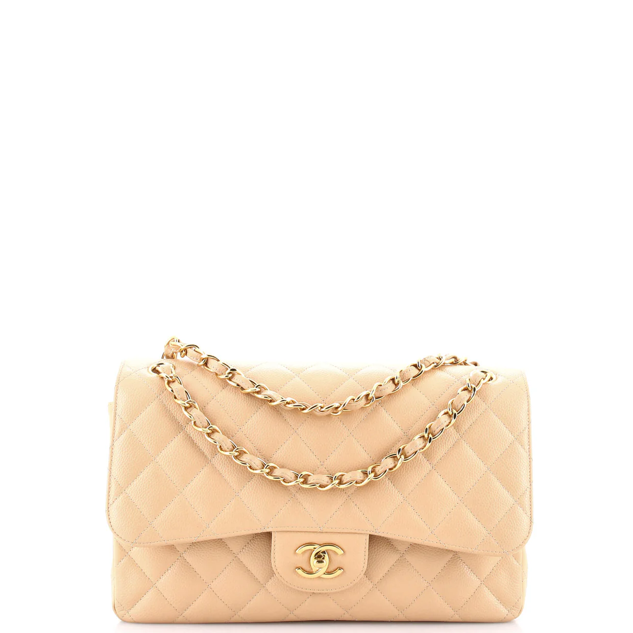 Classic Double Flap Bag Quilted Caviar Jumbo - Deep Luxury