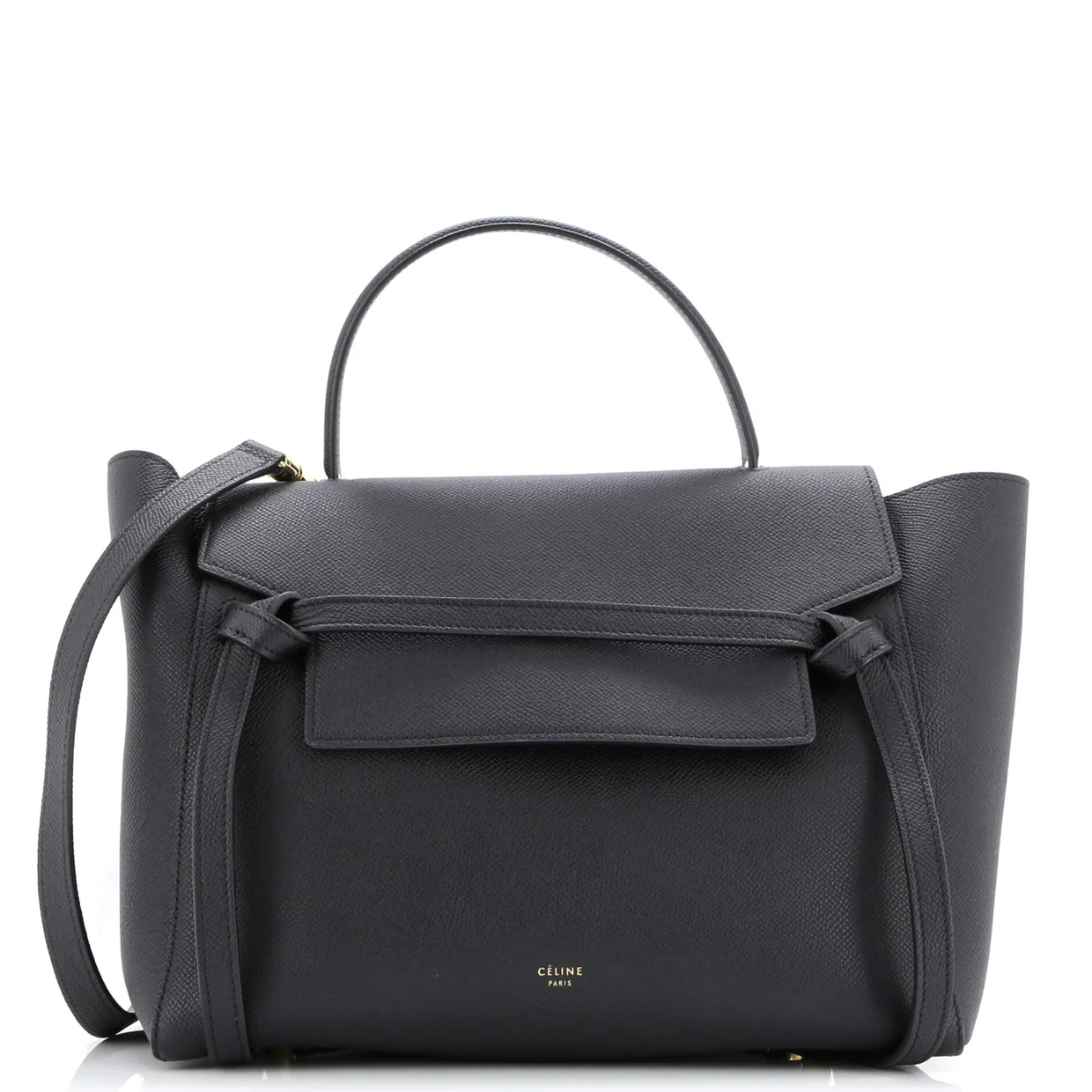 Belt Bag Textured Leather Mini - Deep Luxury