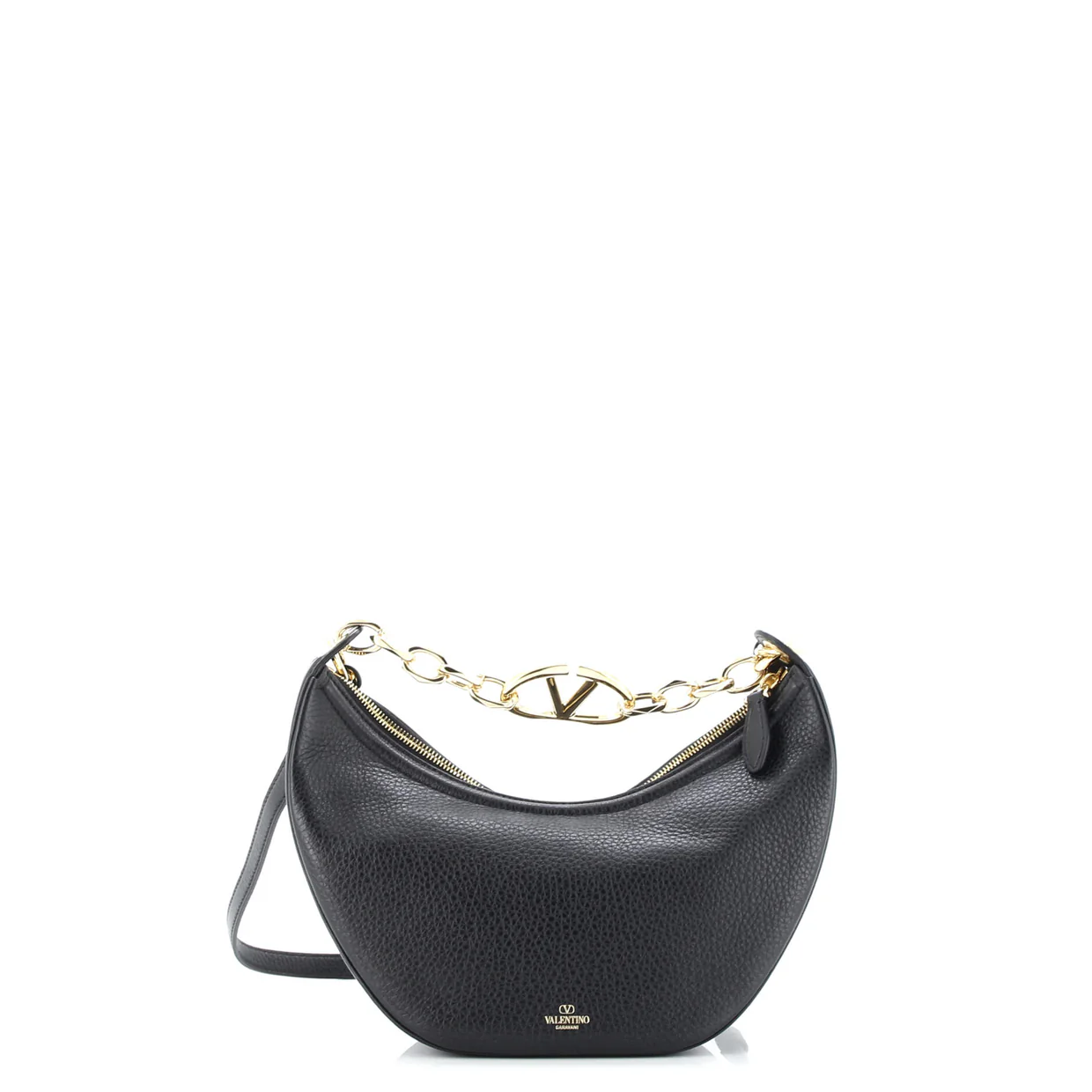 Vlogo Moon Hobo Leather Small - Deep Luxury