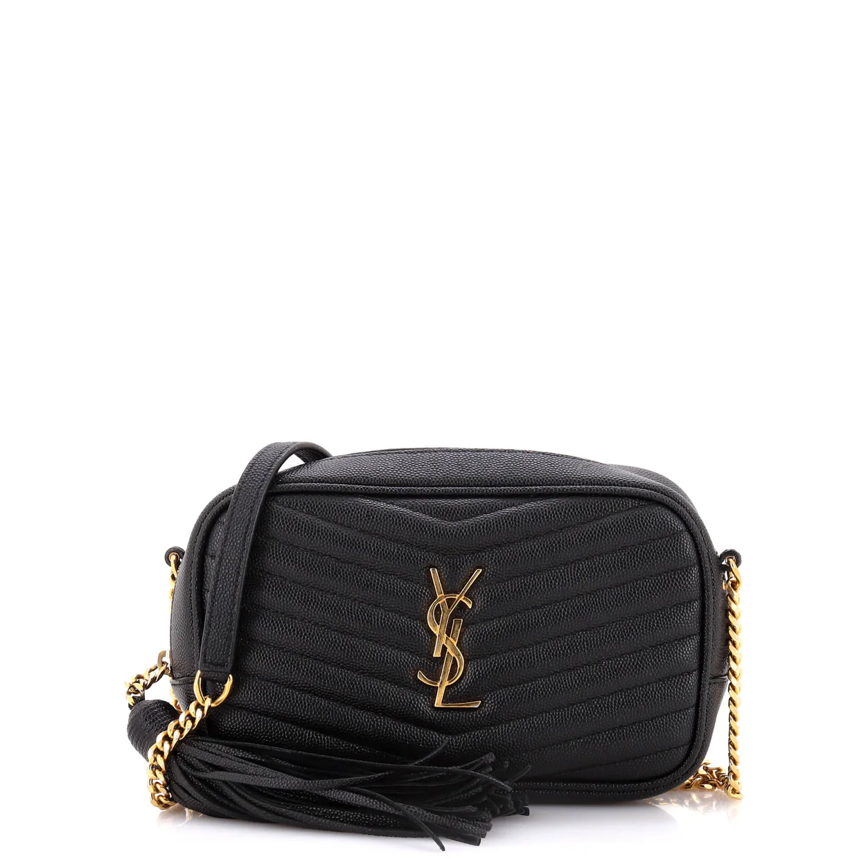 Lou Camera Bag Matelasse Chevron Leather Mini - Deep Luxury