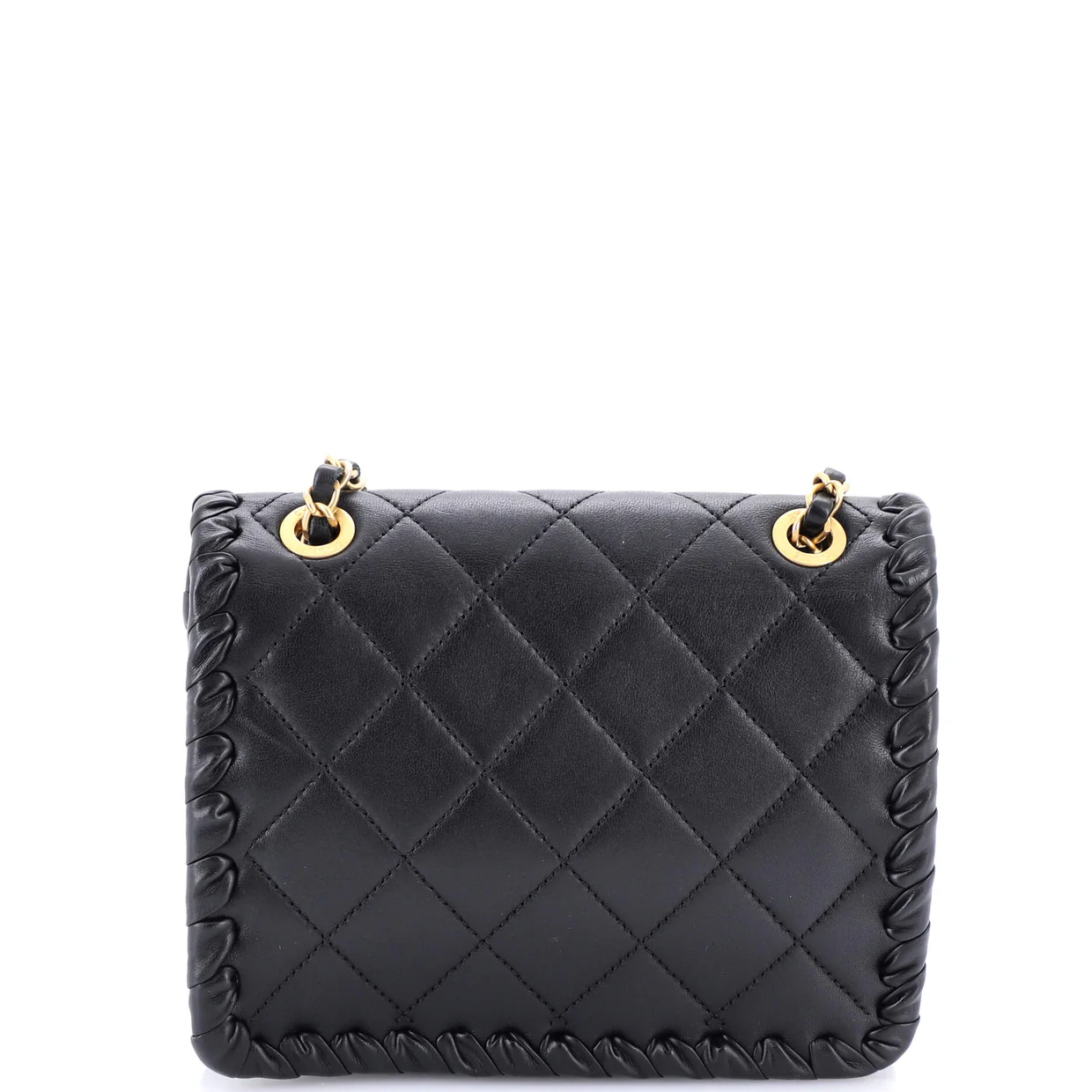 My Own Frame Flap Bag Braided Quilted Calfskin Mini - Deep Luxury