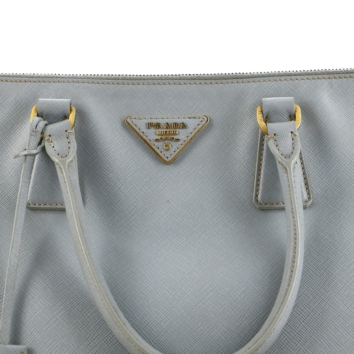 Double Zip Lux Tote Saffiano Leather Large - Deep Luxury