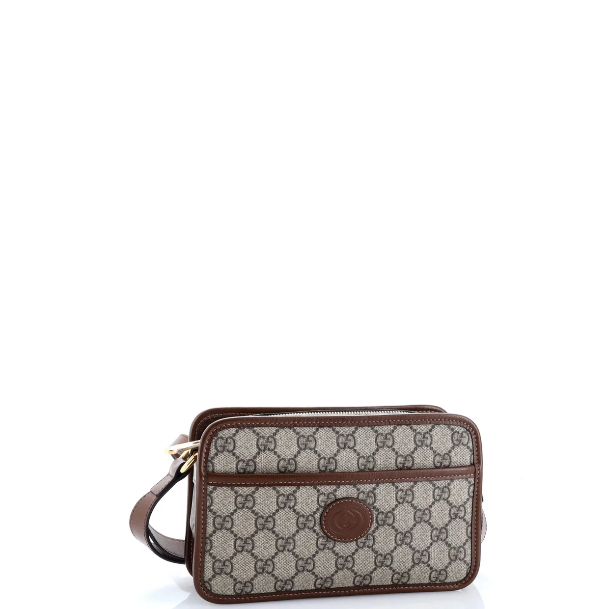 Interlocking G Patch Camera Bag GG Coated Canvas Mini - Deep Luxury