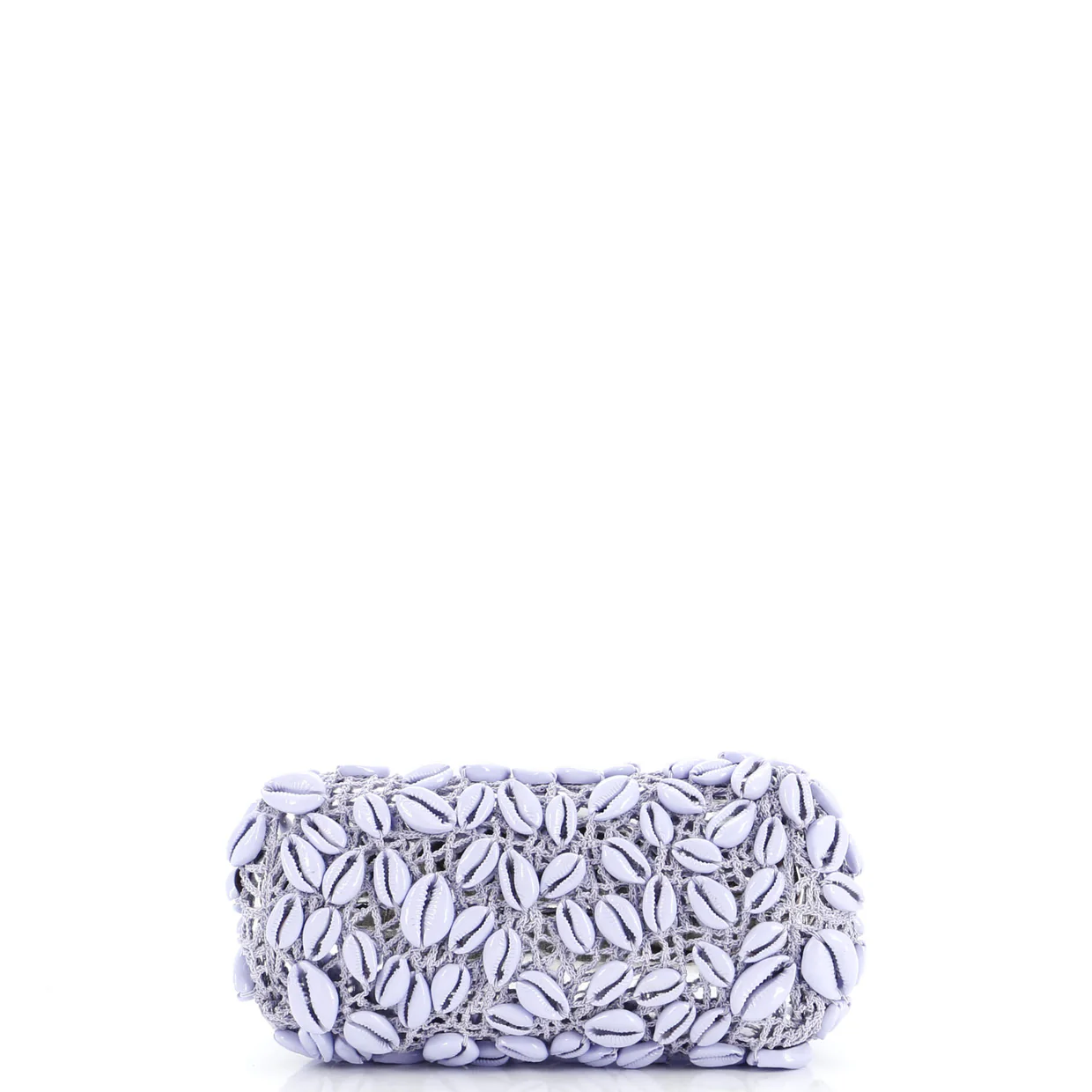 Point Shoulder Bag Shell Embellished Crochet Small - Deep Luxury
