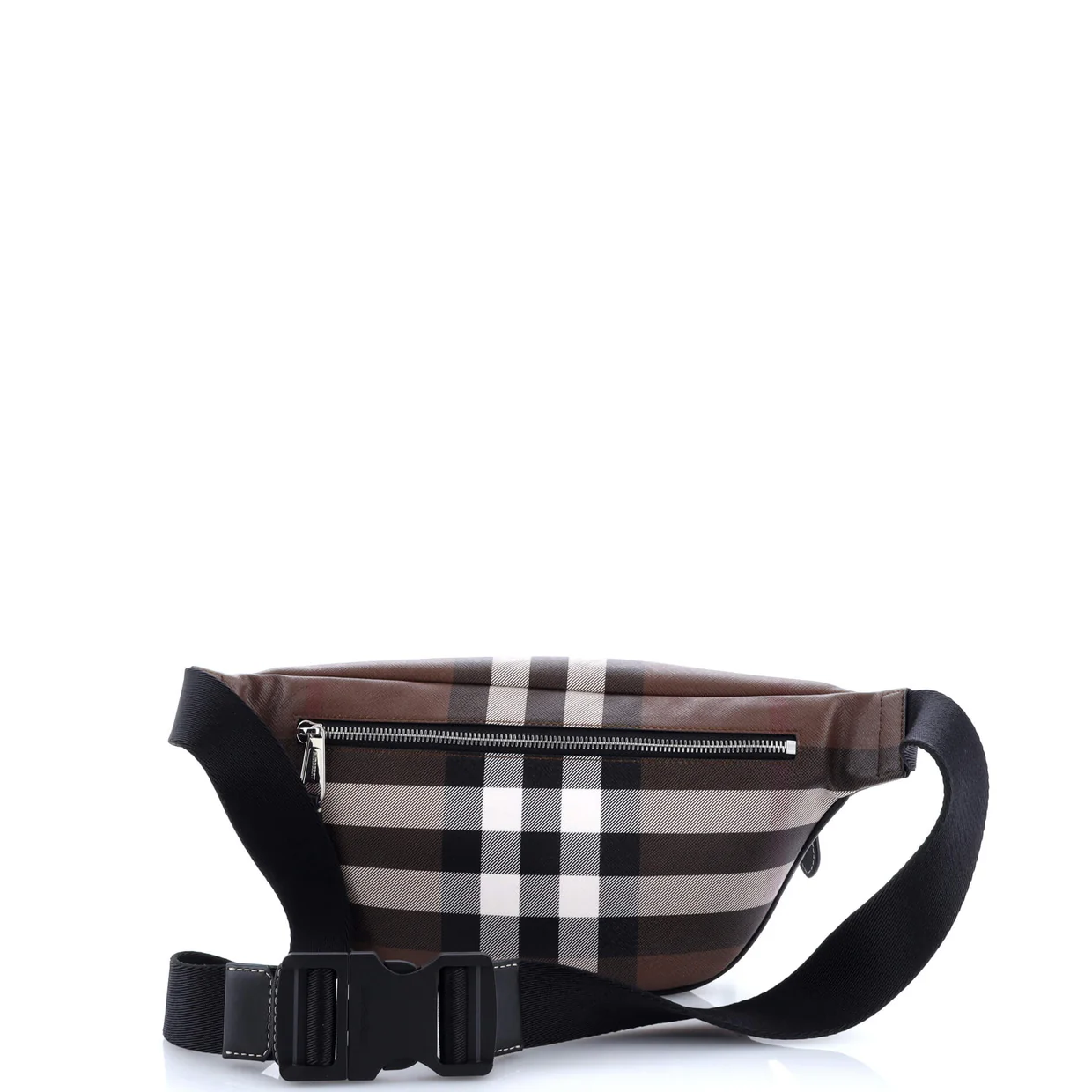 Cason Bum Bag Check E-Canvas Medium - Deep Luxury