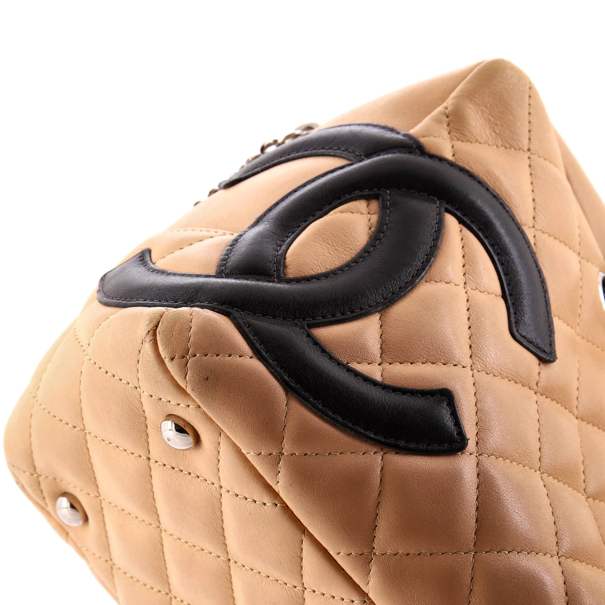 Cambon Bowler Bag Quilted Leather Medium - Deep Luxury