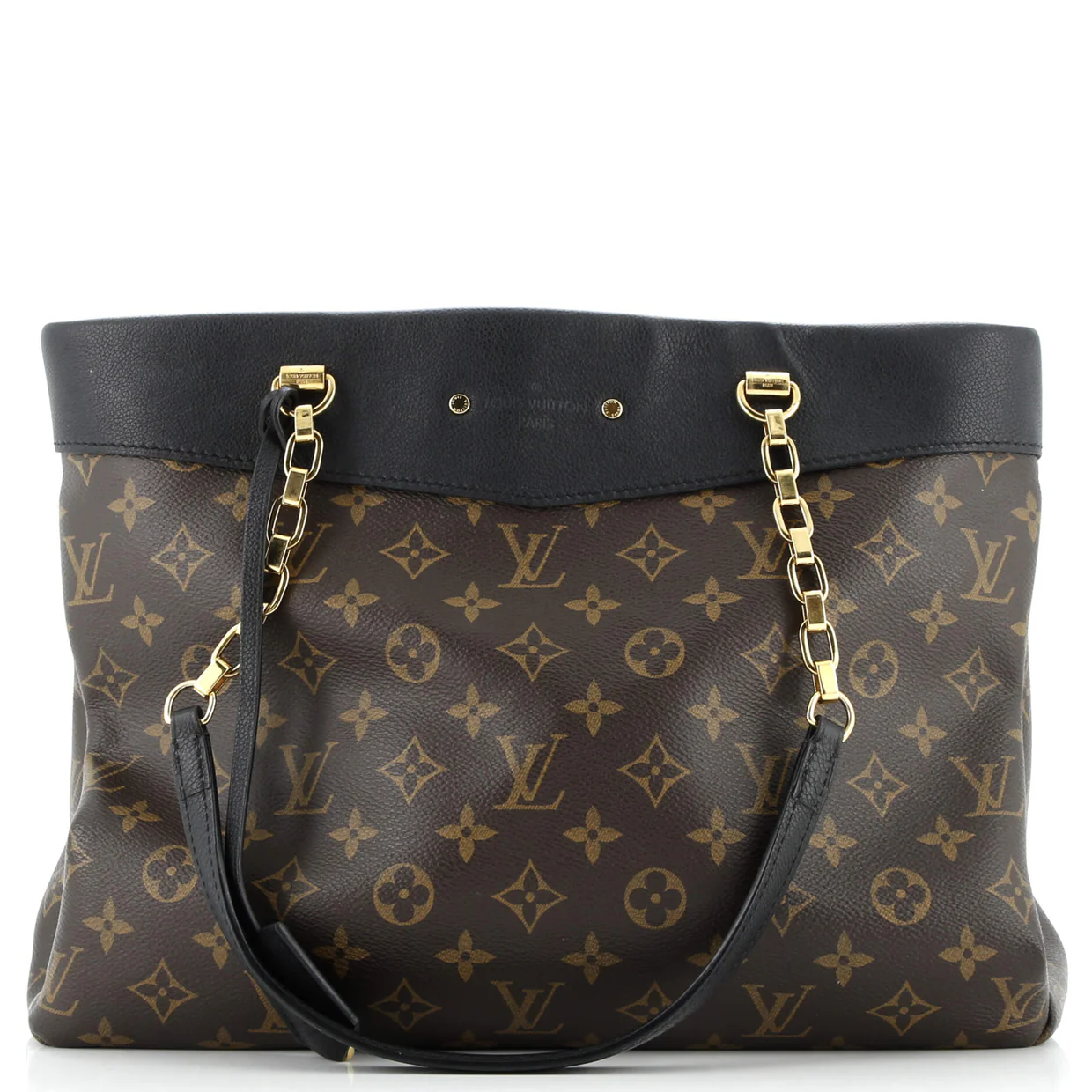 Pallas Shopper Monogram Canvas and Calfskin - Deep Luxury