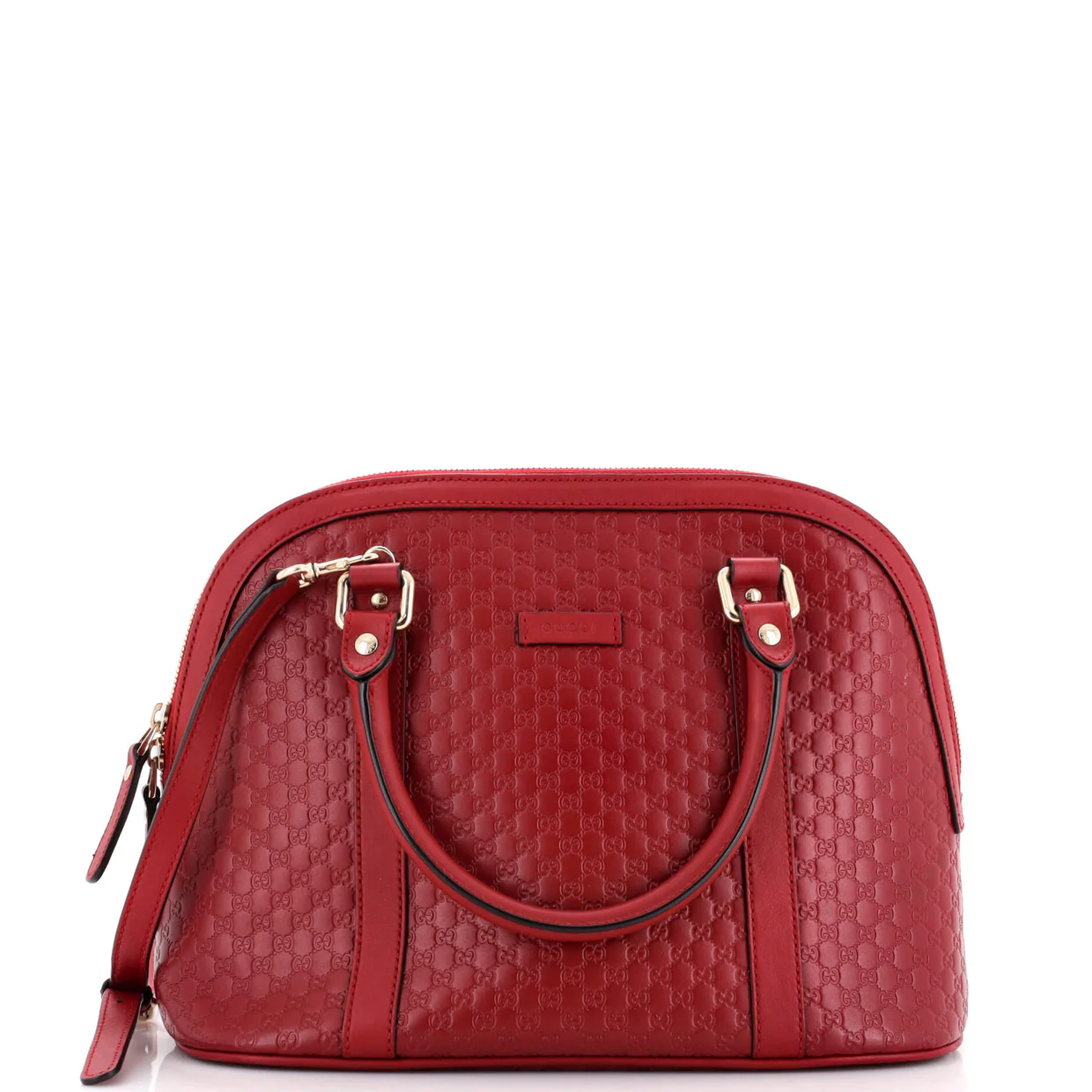 Convertible Dome Satchel (Outlet) Microguccissima Leather Medium - Deep Luxury