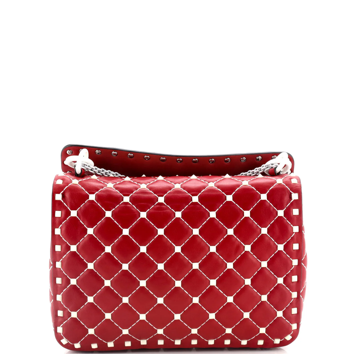 Free Rockstud Spike Flap Bag Quilted Leather Medium - Deep Luxury