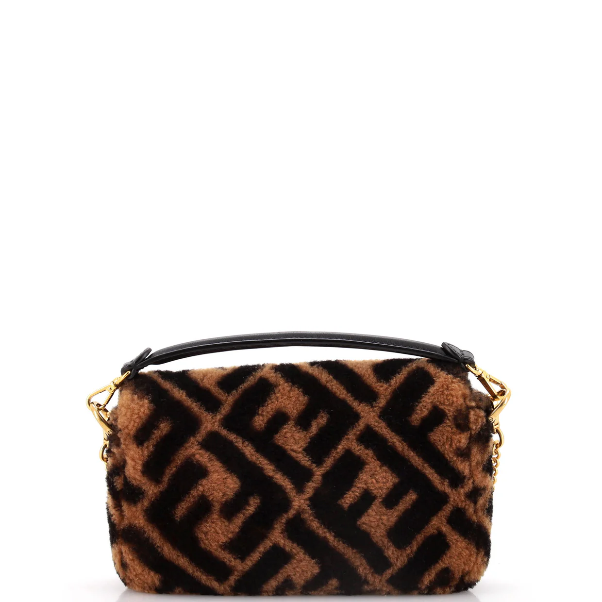 Baguette NM Bag Zucca Shearling Mini - Deep Luxury