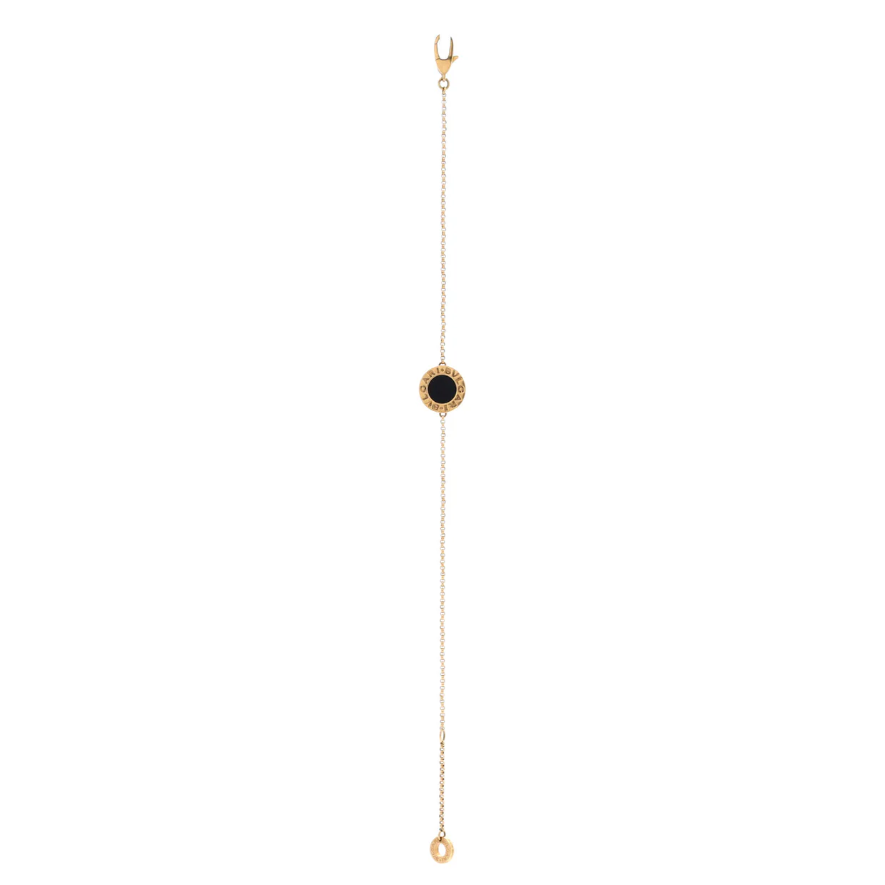 Bvlgari Bvlgari Chain Bracelet 18K Yellow Gold and Onyx - Deep Luxury