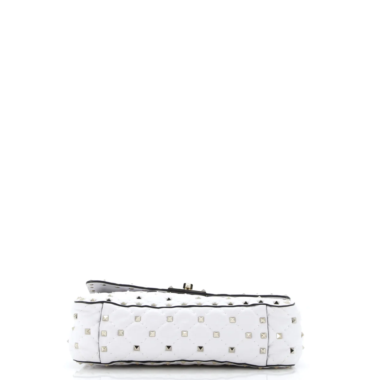 VLTN Rockstud Spike Flap Bag Quilted Leather Medium - Deep Luxury