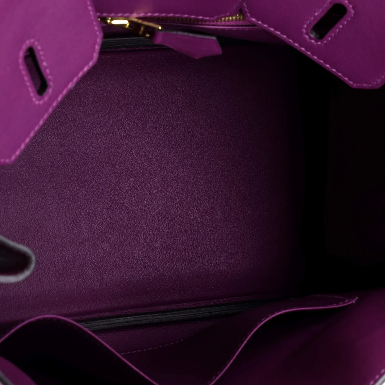 Birkin Handbag Anemone Swift with Gold Hardware 25 - Deep Luxury