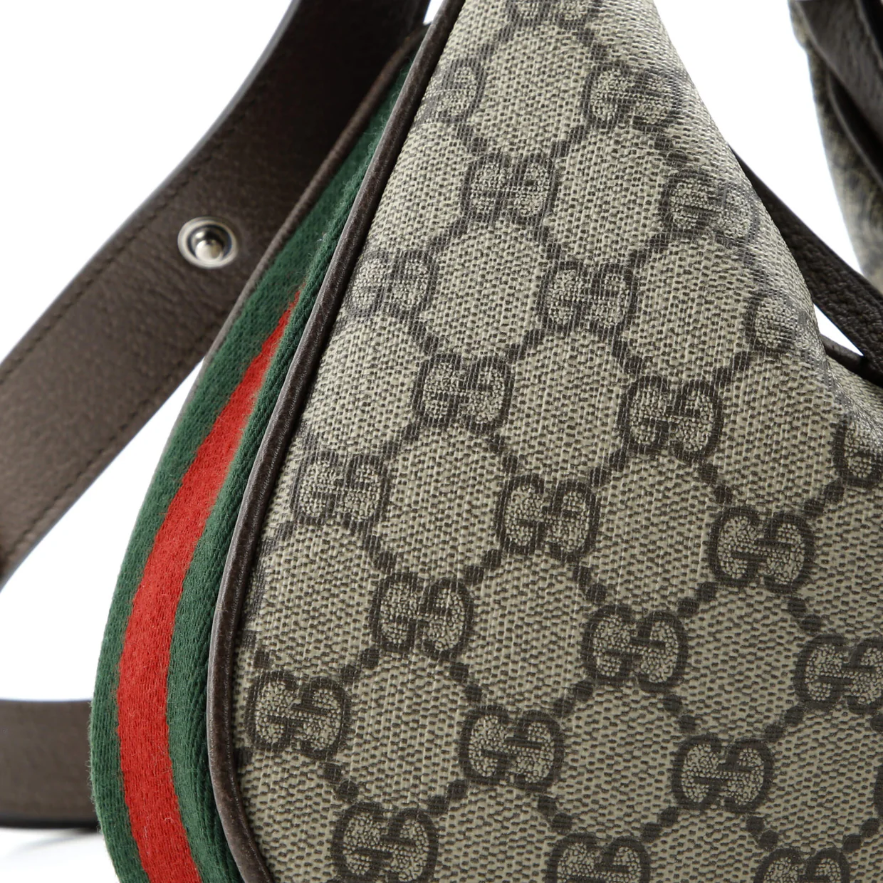 Attache Shoulder Bag GG Coated Canvas Small - Deep Luxury