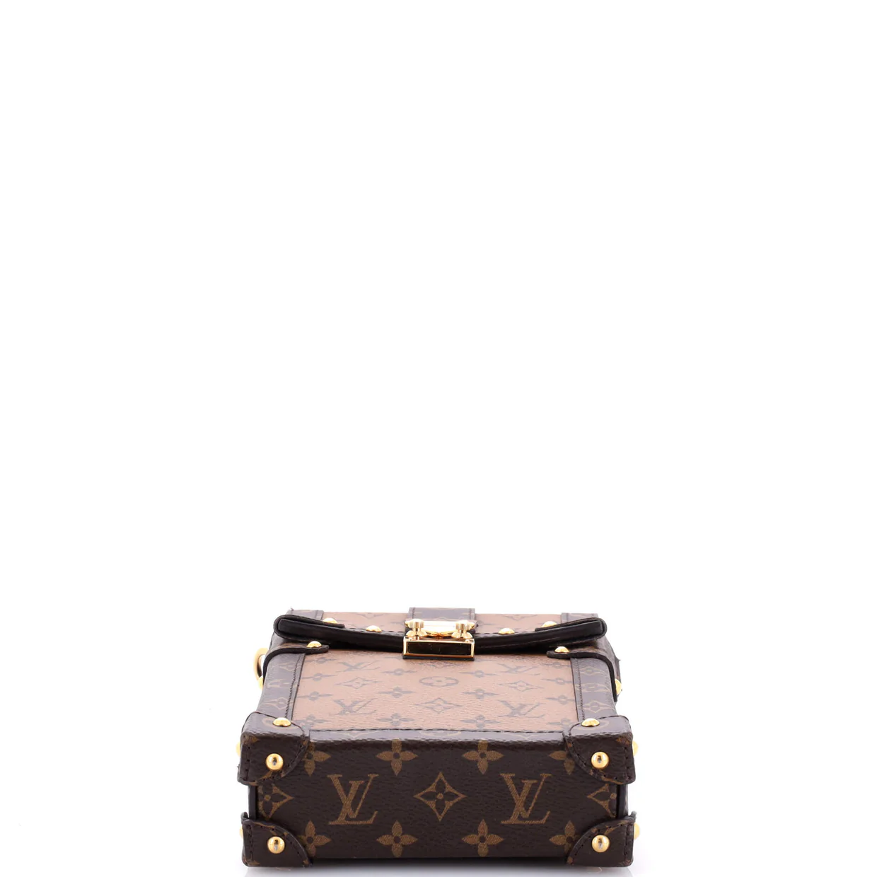 Vertical Trunk Pochette Reverse Monogram Canvas - Deep Luxury