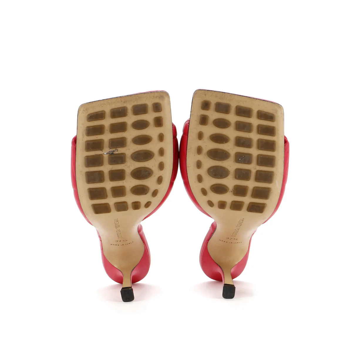 Women's The Padded Heeled Sandals Quilted Leather - Deep Luxury