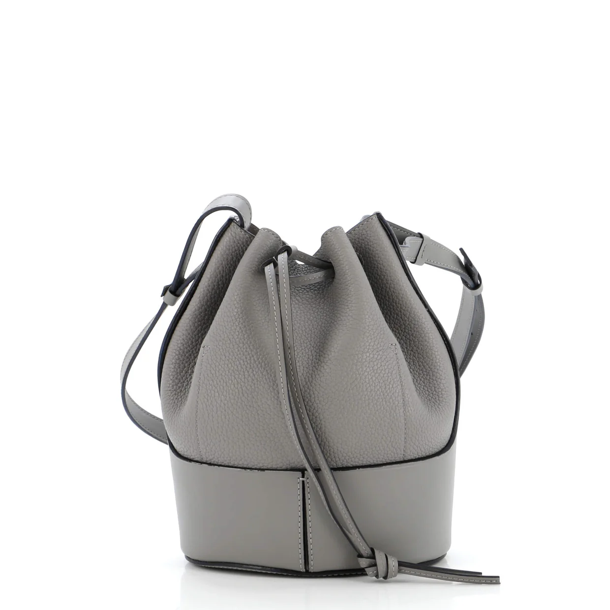 Balloon Bucket Bag Leather Small - Deep Luxury