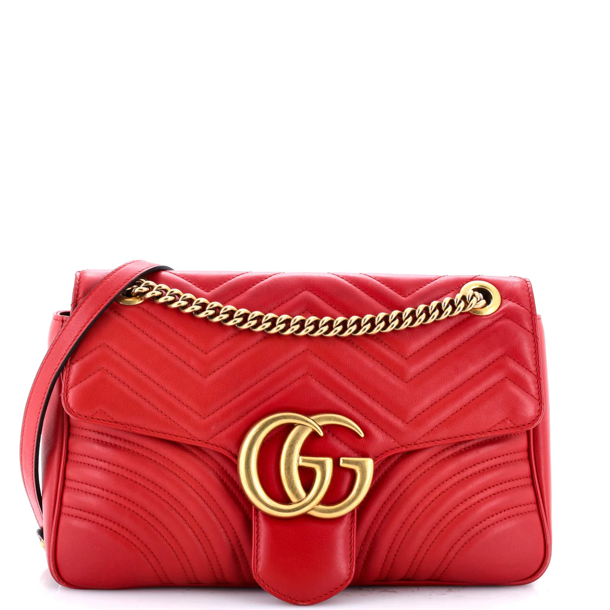 GG Marmont Flap Bag Matelasse Leather Medium - Deep Luxury