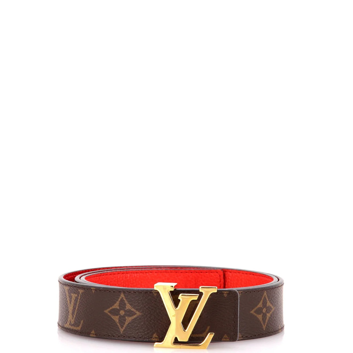 LV Initiales Reversible Belt Monogram Canvas and Leather Thin - Deep Luxury