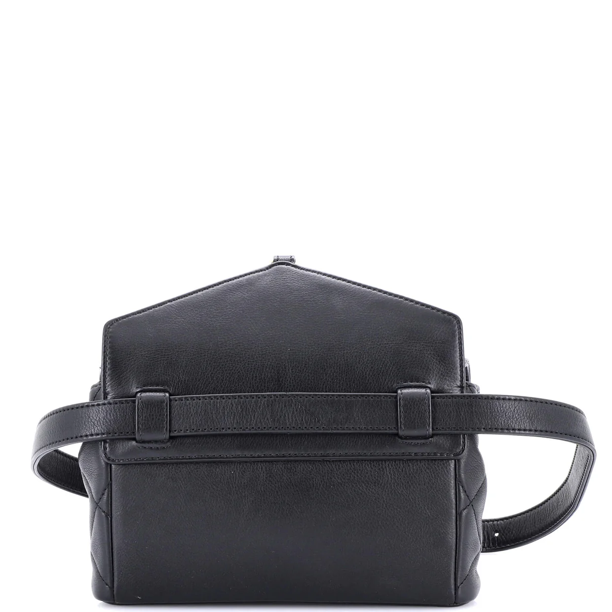 Carry With Chic Chain Flap Waist Bag Quilted Calfskin - Deep Luxury