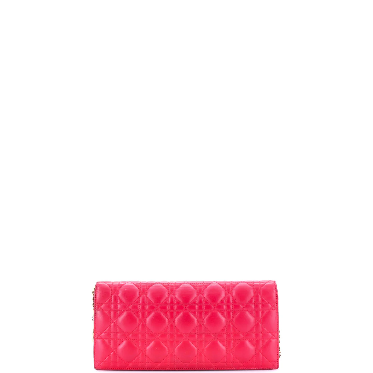 Lady Dior Convertible Chain Clutch Cannage Quilt Leather Long - Deep Luxury