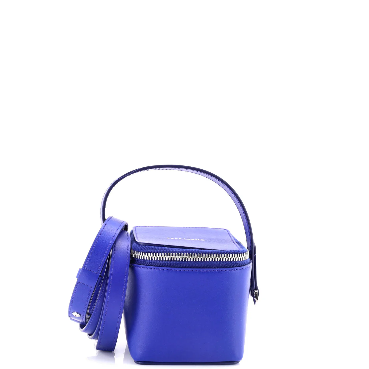 Gancicni Top Handle Vanity Case Leather Micro - Deep Luxury