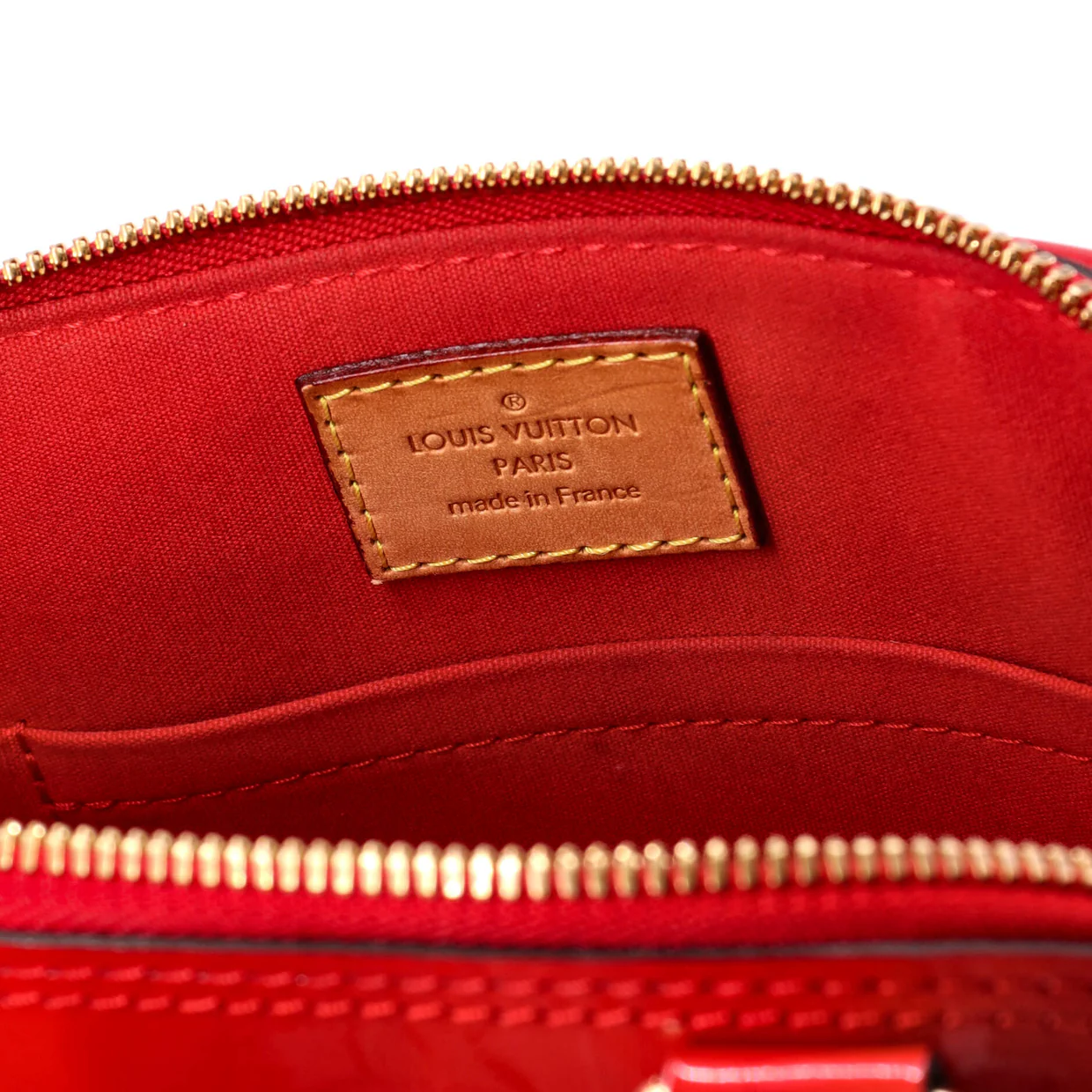 Alma Handbag Monogram Vernis BB - Deep Luxury