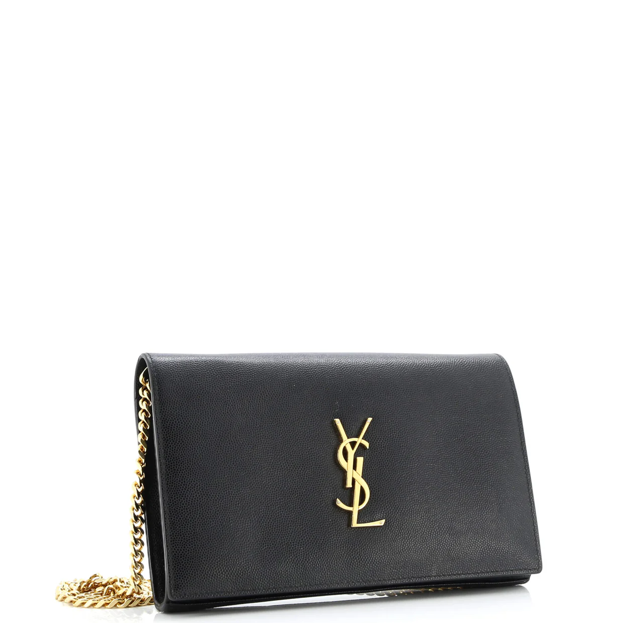 Classic Monogram Crossbody Bag Grainy Leather Large - Deep Luxury
