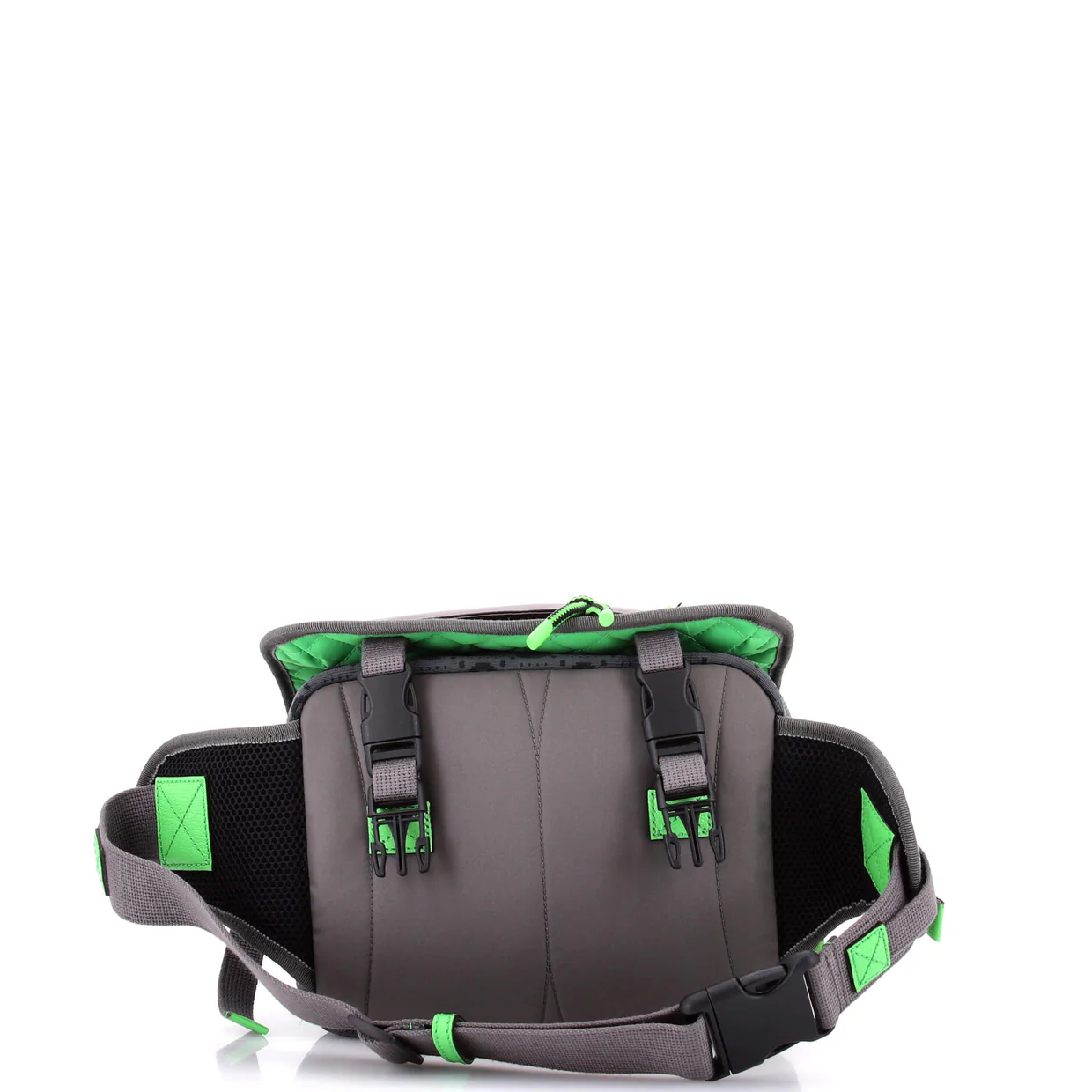 Buckle Flap Chest Strap Backpack GG Fabric with Rubber - Deep Luxury