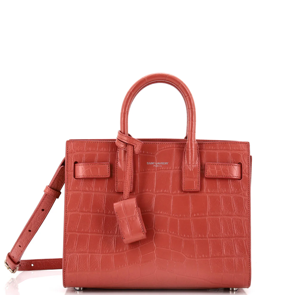 Sac de Jour NM Bag Crocodile Embossed Leather Nano - Deep Luxury