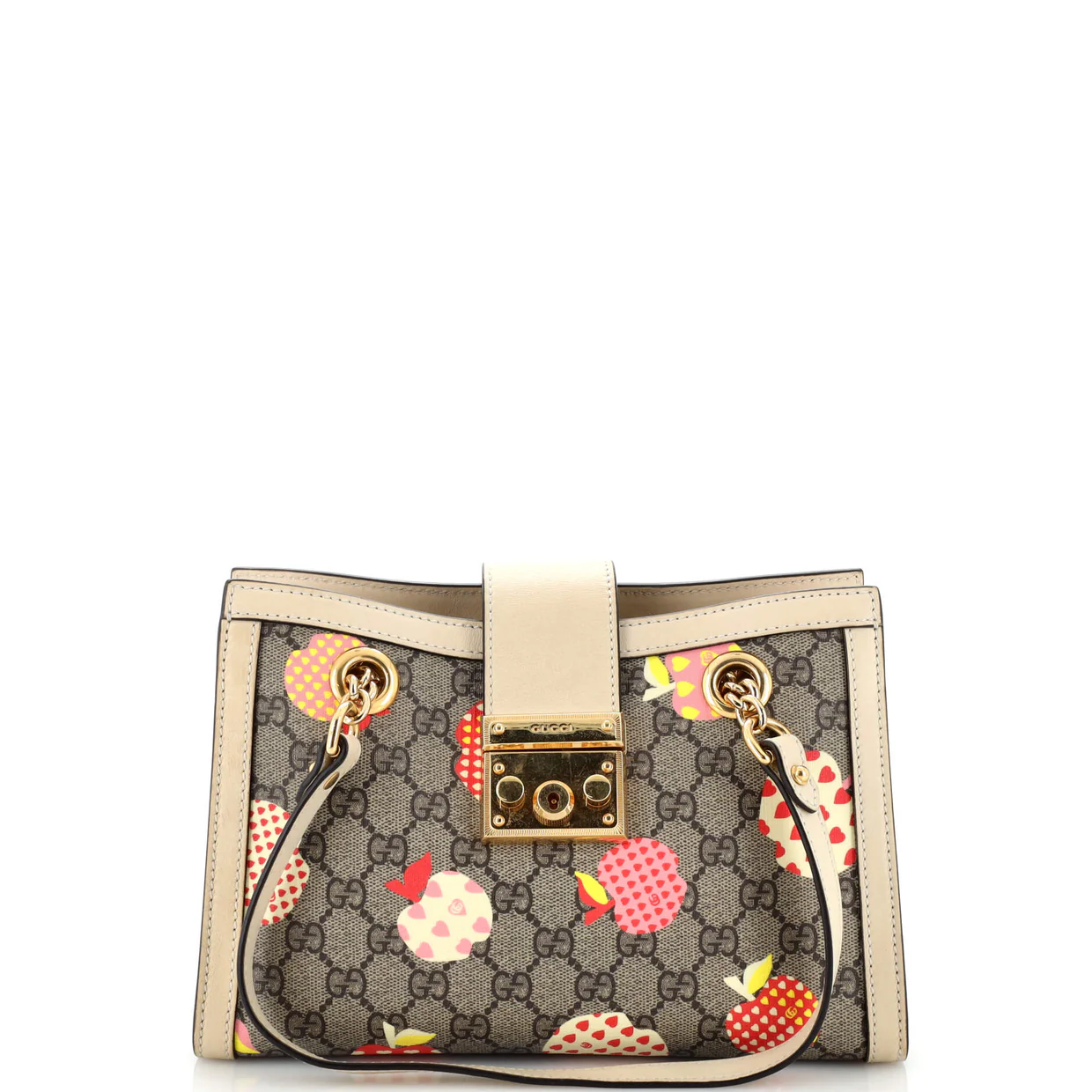 Padlock Chain Tote Printed GG Coated Canvas Small - Deep Luxury