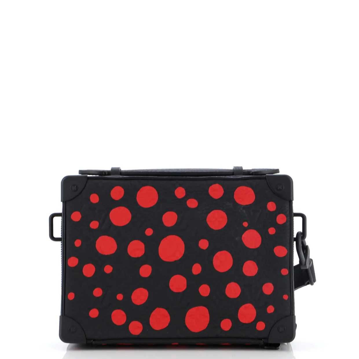 Handle Soft Trunk Bag Yayoi Kusama Infinity Dots Monogram Taurillon Leather - Deep Luxury