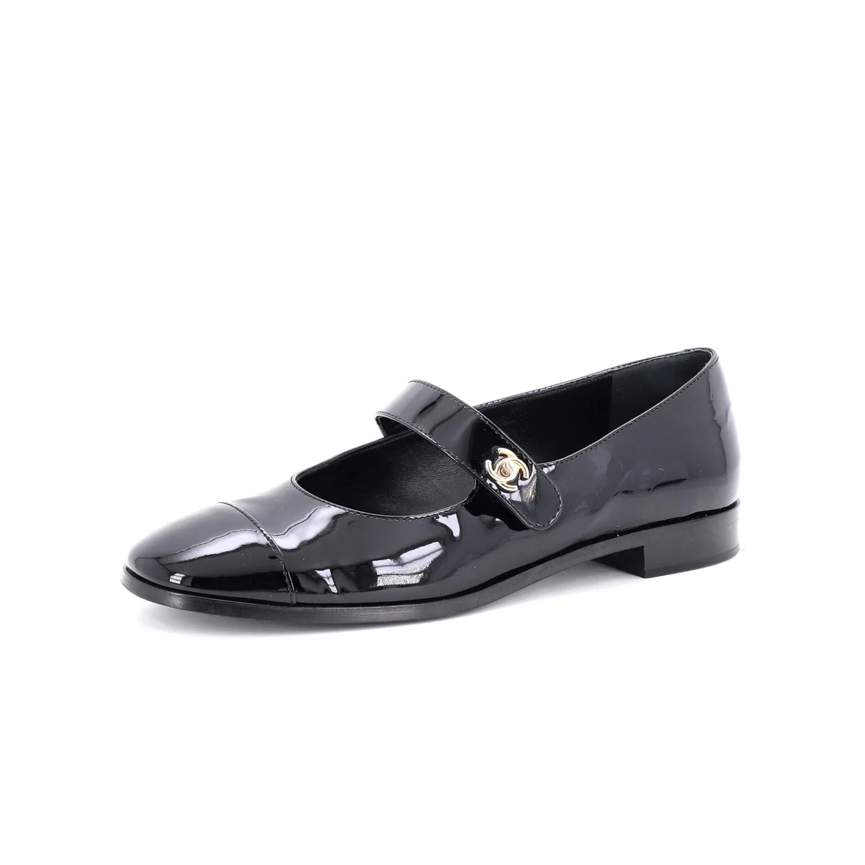 Women's CC Turnlock Mary Jane Flats Patent - Deep Luxury